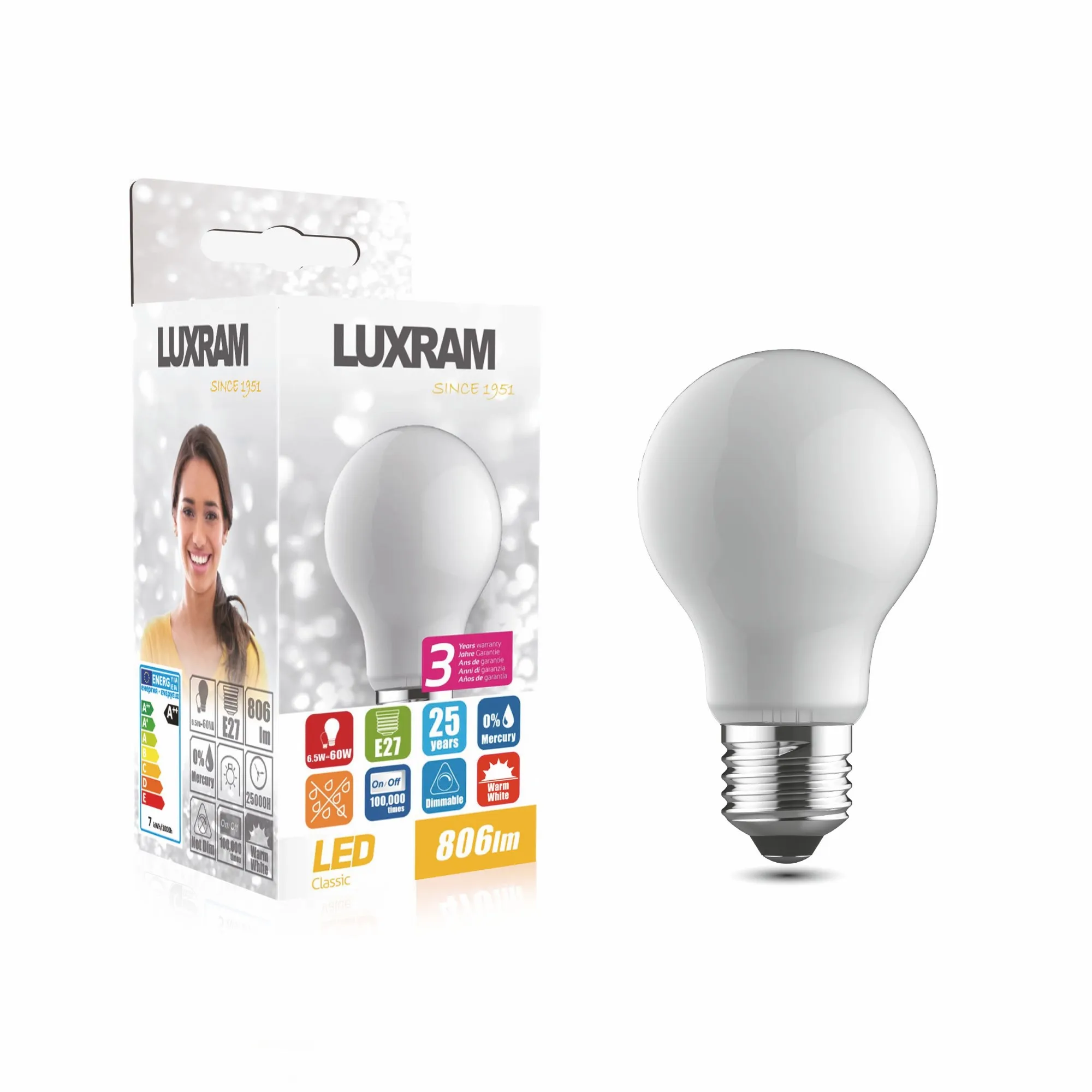 Value Classic LED Lamps Luxram GLS